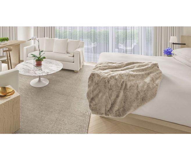 Times Square Faux Fur Throw