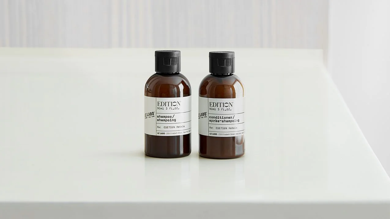 Le Labo Travel Shampoo & Conditioner | Luxury EDITION Hotel Décor